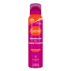 Lume Sweat Control Spray Deodorant Clean Tangerine